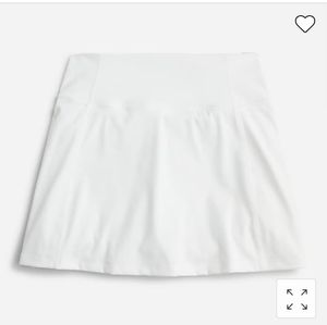 J.Crew CloudStretch high-rise sports skirt white